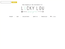 Tablet Screenshot of luckyloudesigns.com